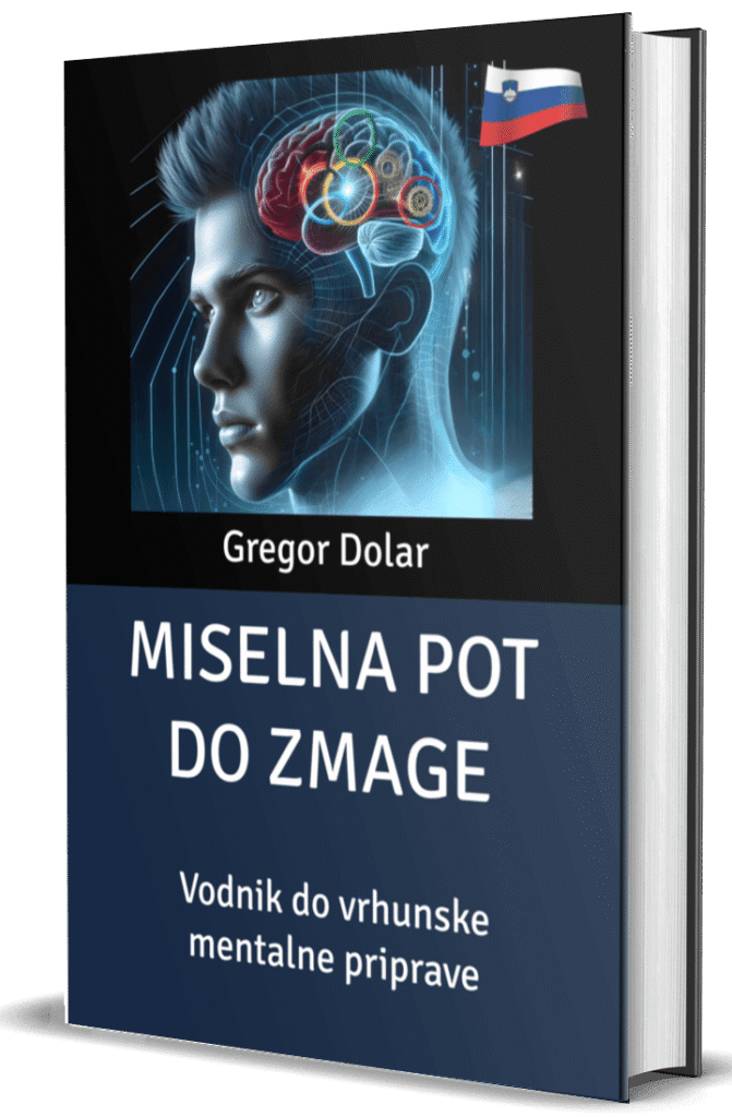 Miselna pot do zmage – naslovnica knjige (trda vezava, 3D prikaz)