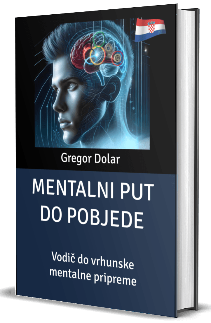 Miselna pot do zmage – naslovnica knjige (trda vezava, 3D prikaz)